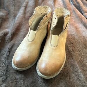 SUNDANCE Stargazer Lace Leather Booties Sz EU 36 US 6